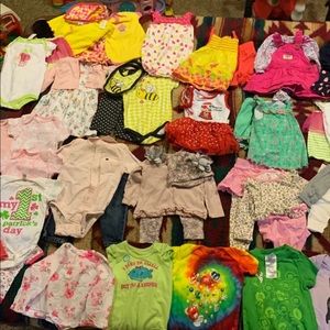 46+ piece lot 6-9 month girl clothes